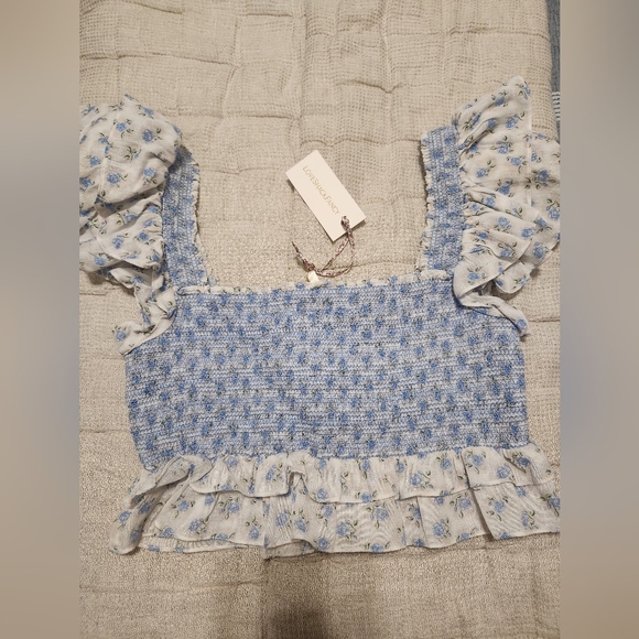 LoveShackFancy Tops - NWT LoveShackFancy Wrennly Top